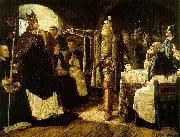 carl gustaf hellqvist Gustaf Vasa anklagar biskop Peder Sunnanvader infor domkapitlet i Vasteras Spain oil painting artist